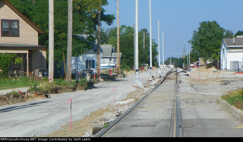 11th at Michigan Blvd looking West during CSS Double tracking